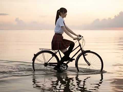 在海上騎腳踏車的JK（像 OnePiece 裡的青雉）