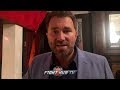 EDDIE HEARN "THIS IS THE MOST FOCUSED IVE SEEN JOSHUA...WILDER IS CLOUT CHASING!"