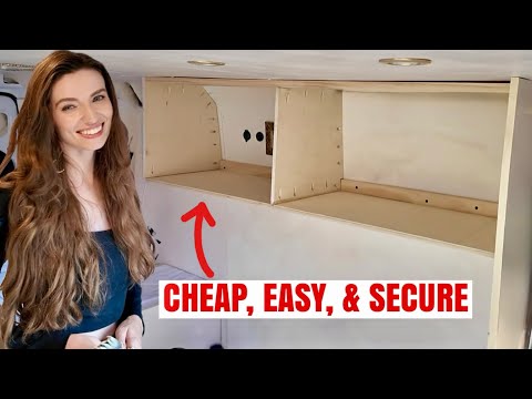 Building Lightweight Upper Cabinets in a Camper Van