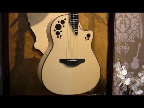 NAMM '19 - Ovation Californian Flame Maple Grand Auditorium Natural Demo