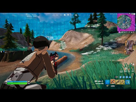 *NEW* CAPTAIN LEVI SKIN GAMEPLAY IN FORTNITE!! #EpicPartner