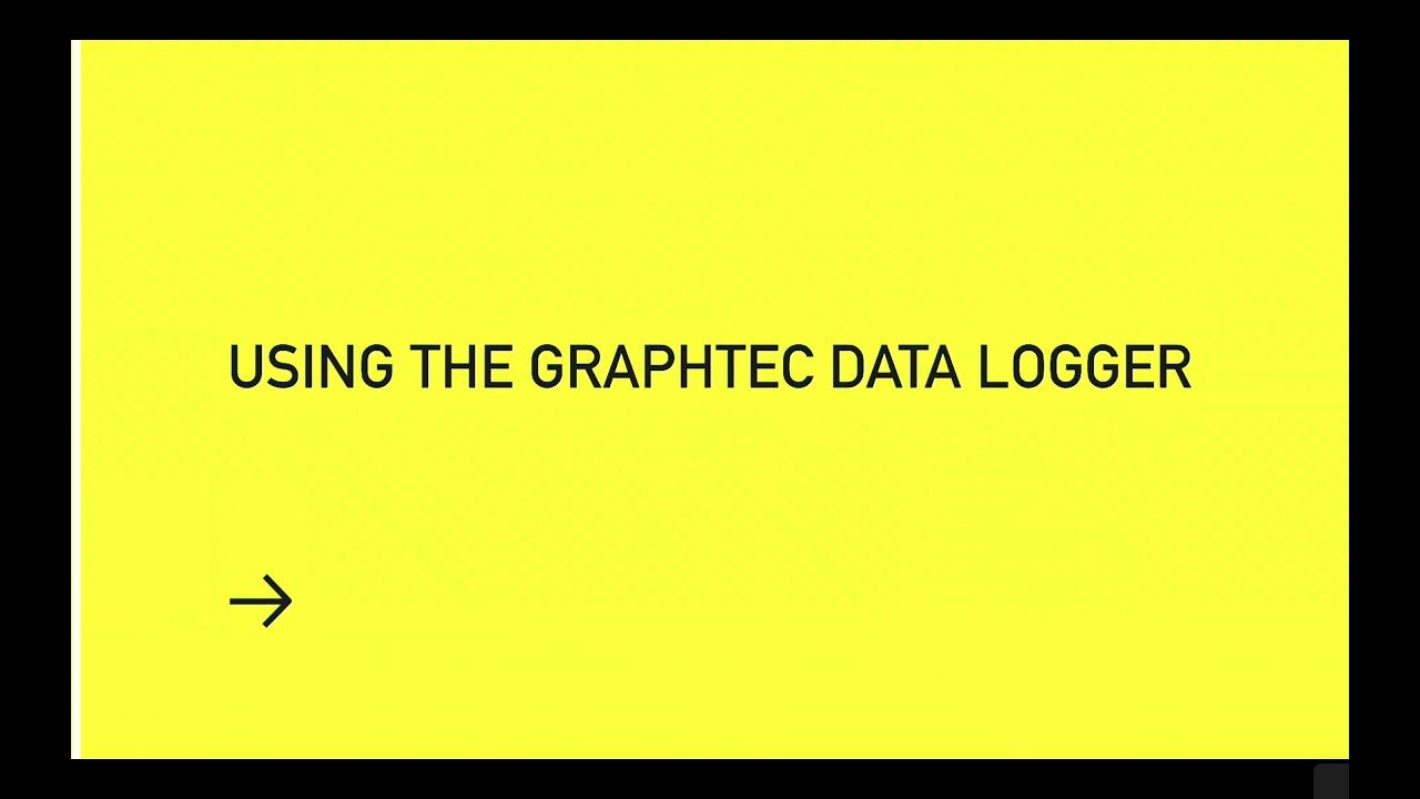 Using the Graphtec Data Logger