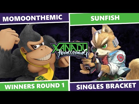 Xanadu Homecoming: Winners Bracket - MomoOnTheMic (DK) Vs Sunfish (Marth, Fox) SSBU Singles