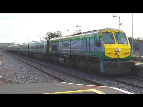 IE 201 Class Loco + Mark 4 Intercity Train - Clondalkin & Fonthill, Dublin