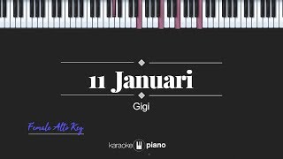 Download lagu 11 Januari (FEMALE ALTO KEY) Gigi (KARAOKE PIANO) mp3