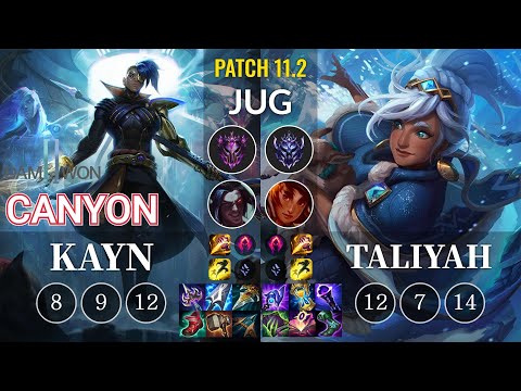 DWG Canyon Kayn vs Taliyah Jungle - KR Patch 11.2