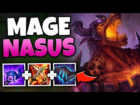 ONE E HITS FOR HOW MUCH DAMAGE?! FULL AP NASUS MID IS ACTUALLY RIDICULOUS - League of Legends