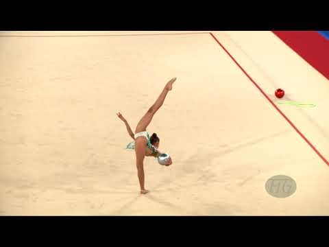 GUNES Yeliz (TUR) - 2019 Rhythmic Junior Worlds, Moscow (RUS) - Qualifications Ball
