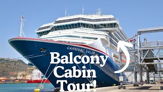 Carnival Valor Balcony Cabin 7419 Tour!