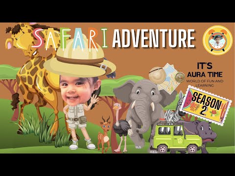 Kids Learning Video | Animal Safari | Toddler Education | Wild Safari Drive-Thru Adventure Six Flags