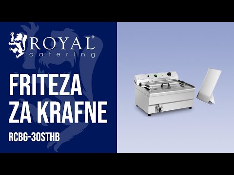 videozapis - Friteza za krafne - 30 litara - 9000 W - hladna zona