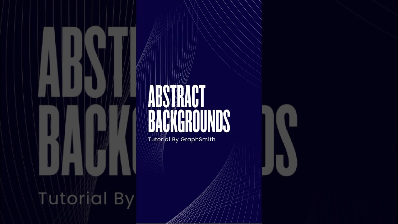 Creating this abstract backgrounds is my favourite thing as a graphic designer. God bless Blend tool