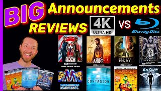 BIG ANNOUNCEMENTS & 4K UHD vs Blu Ray Reviews! Super Mario Bros. Contagion ANDOR Obi-Wan Kenobi Crow