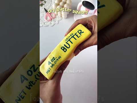 Butter Squishy 🧈✨ #shorts #buttersquishy #artandcraft #diy #youtubeshorts #goviral #viral #trending