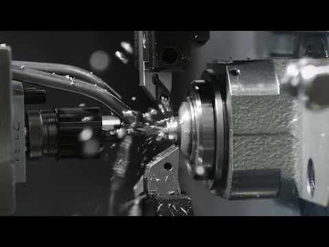 Kurz-/Langdrehautomat TRAUB TNL12 - Bearbeitung eines Lichtleiteranschlusses