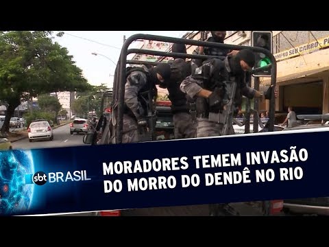Moradores temem invasão do Morro do Dendê no Rio de Janeiro | SBT Brasil (29/06/19)
