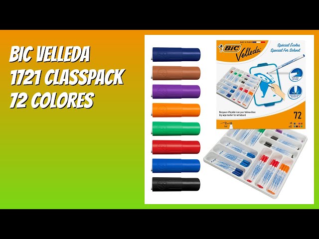 Vídeo relacionado con BIC Velleda 1751 ECOlutions rotuladores de Pizarra punta media - Verde, Caja de 12 unidades