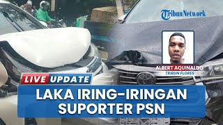 5 Kendaraan Iring-iringan Suporter PSN Ngada Mengalami Tabrakan Beruntun di Km 5 Ende