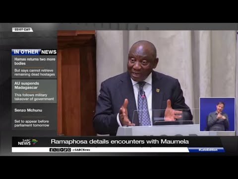 President Ramaphosa details encounter with Hangwani Maumela