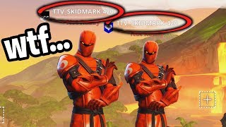 I copied my random duos name and then added him! (he FREAKED out)