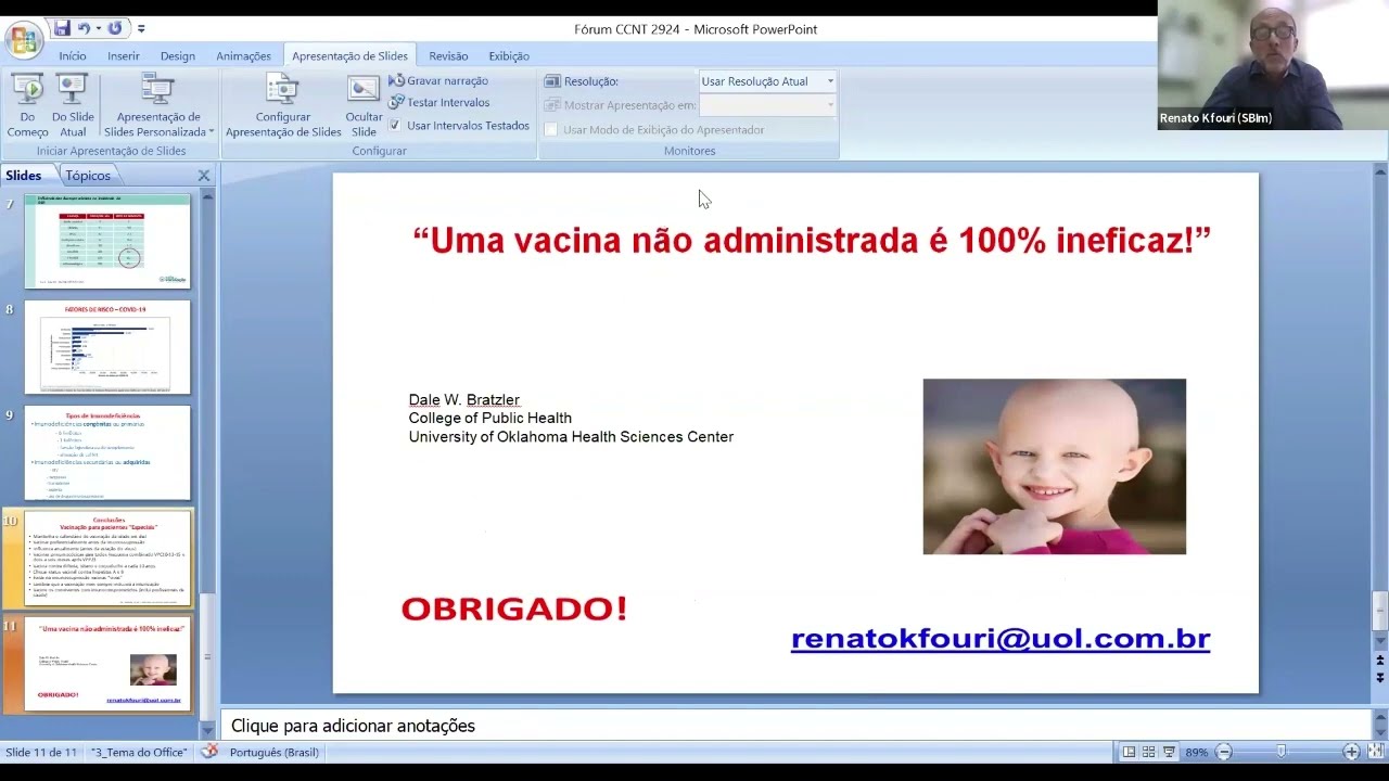 Renato Kfouri (SBIm) - "Uma vacina não administrada é 100% ineficaz!"