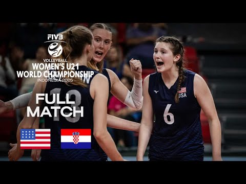 USA vs. Croatia - Pool B | Women's U21 World Champs 2025 - Full Match
