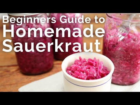 How to Make Your Own Sauerkraut - Simple with only 2 Ingredients | Traditional lacto-fermented