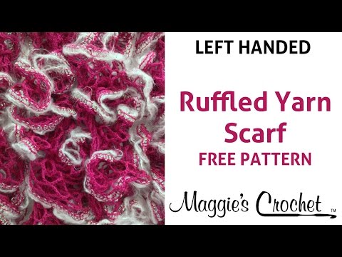 Starbella Luxe Yarn Ruffled Scarf - Left Handed