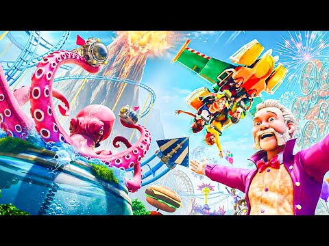 The Worlds Most Chaotic Theme Park Sim - Park Beyond Gameplay