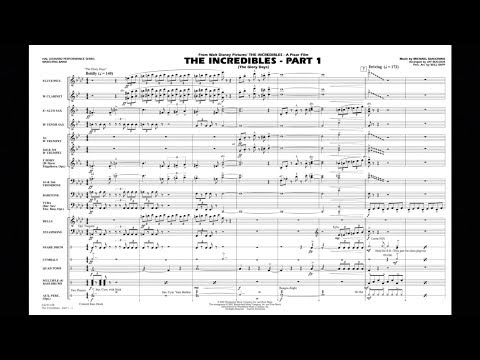 The Incredibles - Part 1 by Michael Giacchino/arr. Jay Bocook
