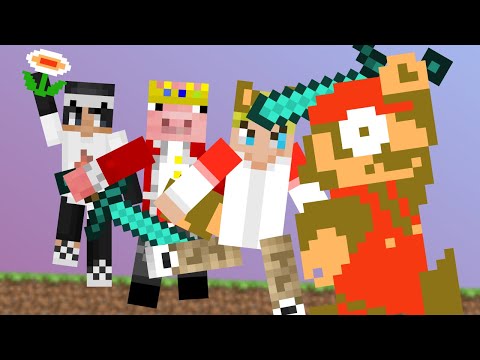 Minecraft Manhunt VS Super Mario Bros. | Mario Animation