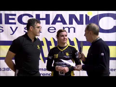 Dajana Jovanovska e Pierluigi Balzano al microfono di Nicola Zoppa - Pallamano Oderzo