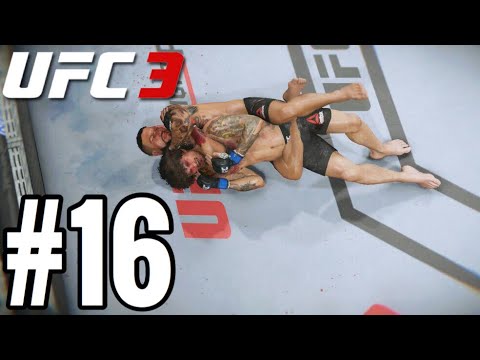 UFC 3 Bantamweight Career Mode Walkthrough Part 16 - HUGE SUBMISSION WIN!
