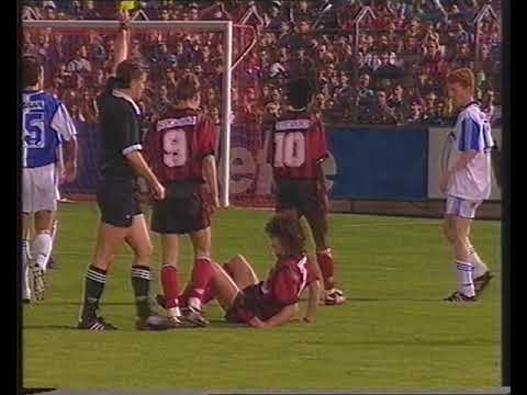 1992 Xamax – GC 1:0 NLA LNA Finalrunde 13200 Fans Tor Beat Sutter