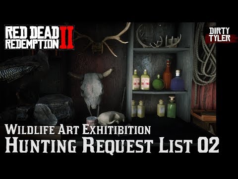 Wildlife Art Exhibition Guide Hunting Requests List 2  Red Dead Redemption 2 RDR2