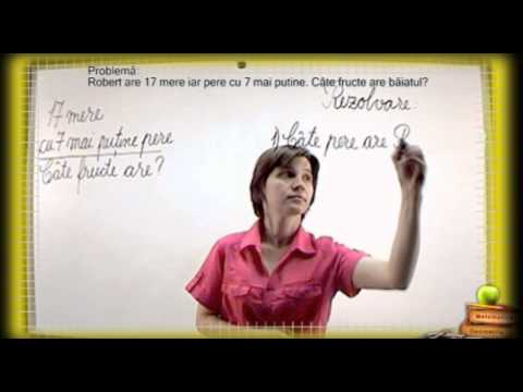 Problema rezolvată cu ajutorul scăderii. Clasa 1