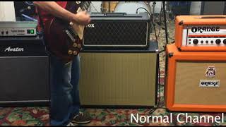 Video thumbnail for 1965 Vox AC-50 head demo by fiveightandten