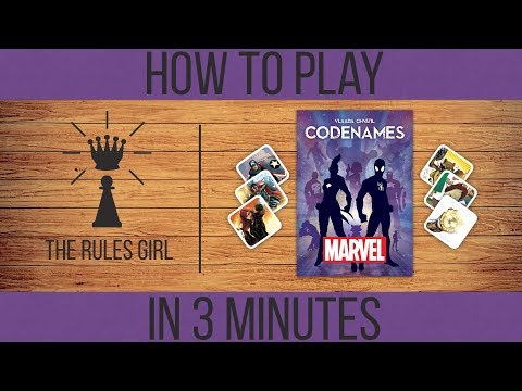 How to Play Marvel Codenames in 3 Minutes - The Rules Girl