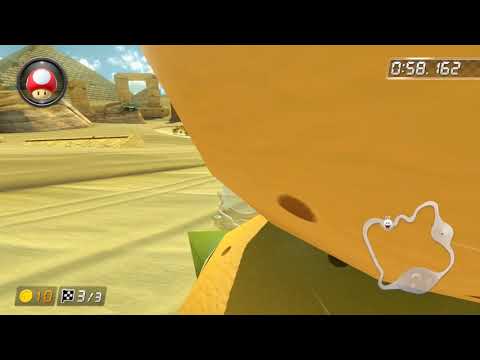 GCN Dry Dry Desert [200cc] - 1:17.640 - Panda (Mario Kart 8 Deluxe World Record)