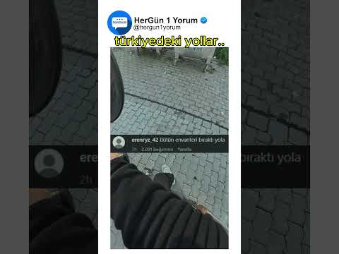 çukura girince dağılan motor..