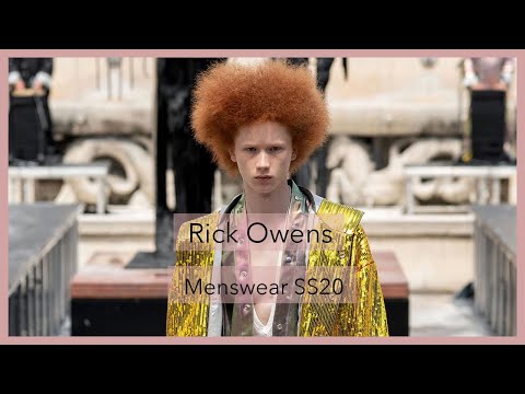 A 60 Second ⏱ Fashion Review of the Rick Owens #SS20 Menswear show