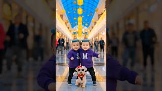 Download lagu Twins korean baby dancing #ai #aidance #baby #korean mp3