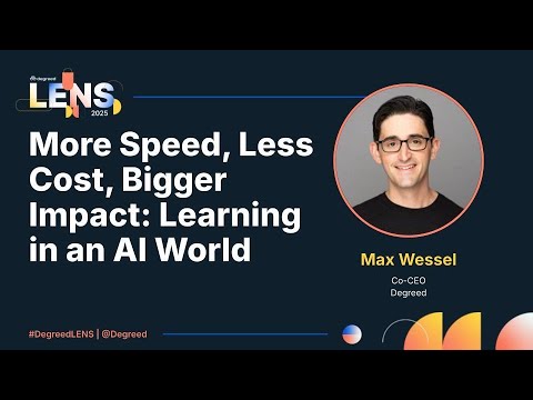 More Speed, Less Cost, Bigger Impact: Learning in an AI World