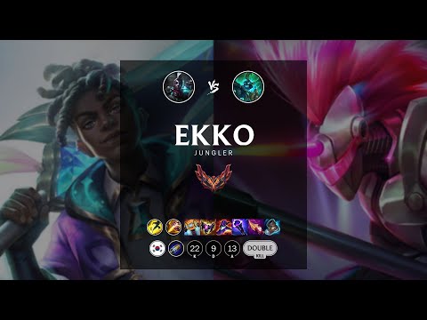 Ekko Jungle vs Hecarim - KR Grandmaster Patch 12.15
