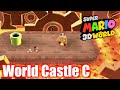 Super Mario 3D World World Castle C Fire Bros Hideout 4 Blockade Walkthrough Gameplay