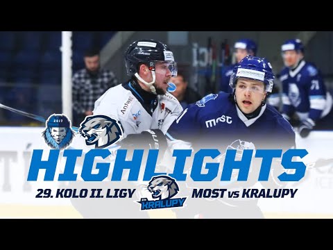 29. kolo Mostečtí Lvi vs HK Kralupy | 2. liga 2024/25 Highlights