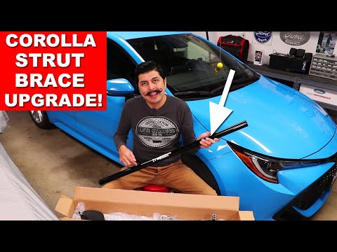 Toyota Corolla STRUT BAR Install & Review (TB Performance Brace E210 Hatchback & Sedan 2019-2024)