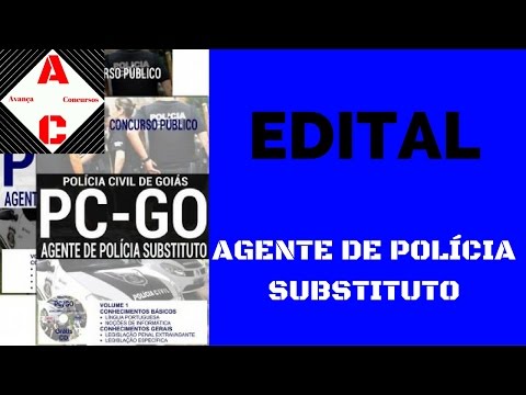Edital Concurso PC-GO 2016 - Agente de Polícia Substituto