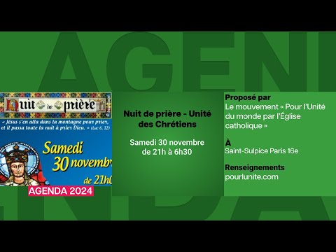 Agenda du 25 novembre 2024