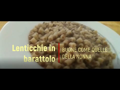 LENTICCHIE IN BARATTOLO BUONE COME QUELLE DELLA NONNA | #STUDENTIFUORISEDE
